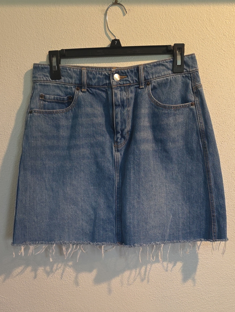 Old Navy Raw Edge Frayed Hem Denim Skirt